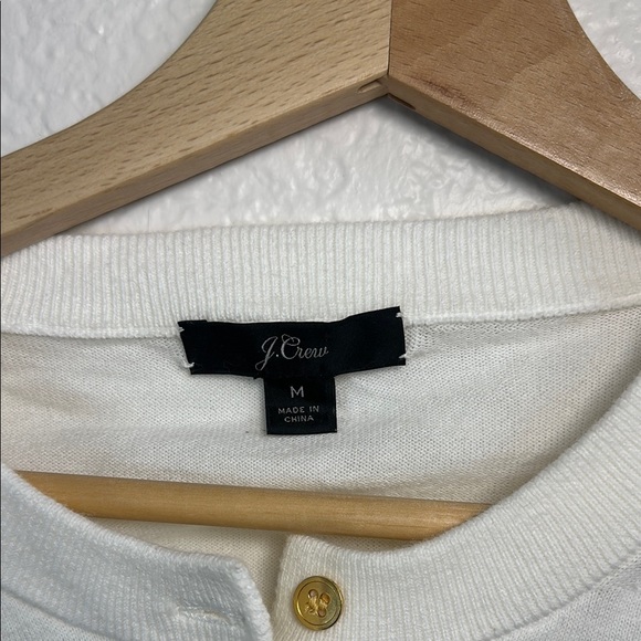 J.Crew White Cardigan Sweater - Picture 2 of 5